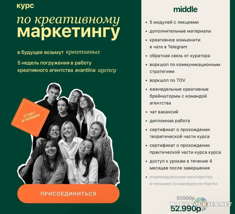 Анастасия Хавалкина - Курс по креативному маркетингу