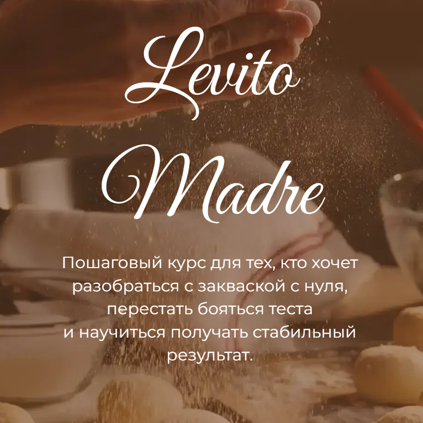 Poly Food - Levito Madre. Тариф Самостоятельный + 2 рецепта