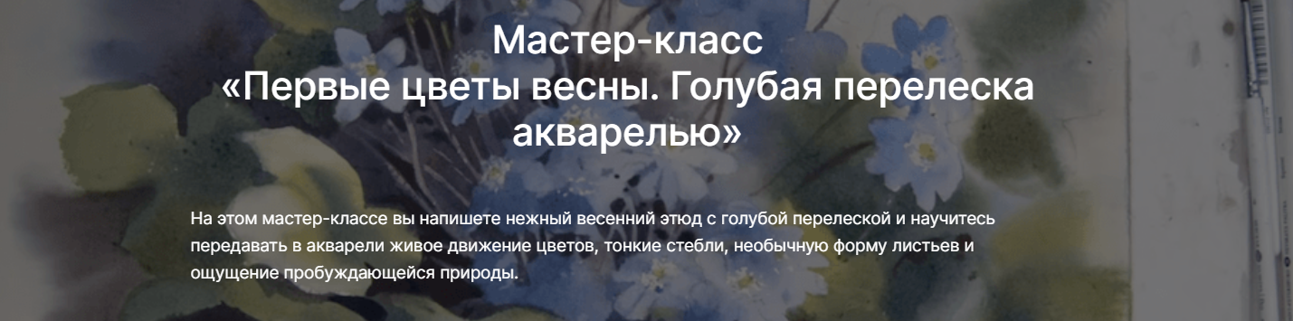 lectoroom / Елена Базанова - Первые цветы весны. Голубая перелеска акварелью