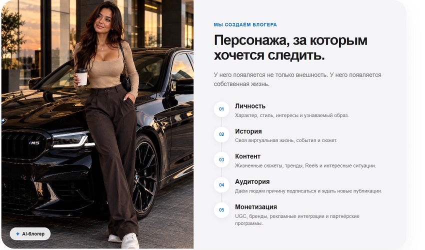 Александр Пуминов - UGC Creator - создание и развитие собственного AI-блогера. Тариф Стандарт