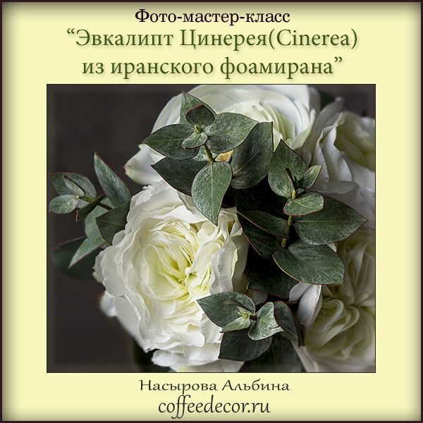 coffeedecor - Эвкалипт Цинерея из иранского фоамирана