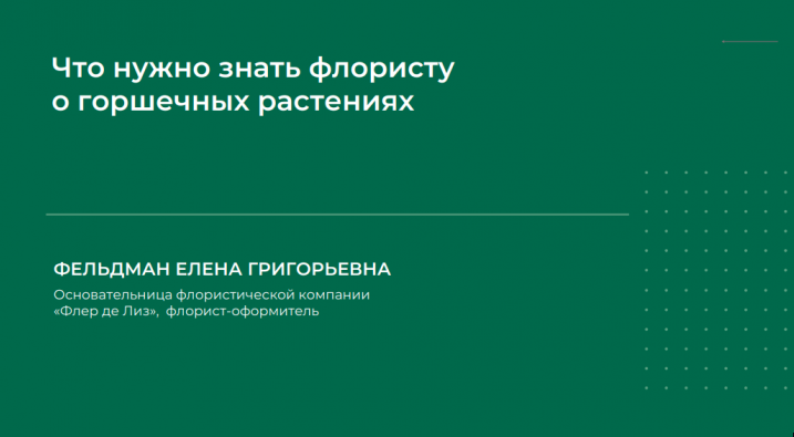 Елена Фельдман - Что нужно знать флористу о горшечных растениях