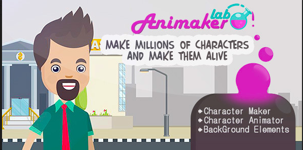 envatomarcet - Лаборатория Animaker. After Effects Project - для анимации персонажей 2015