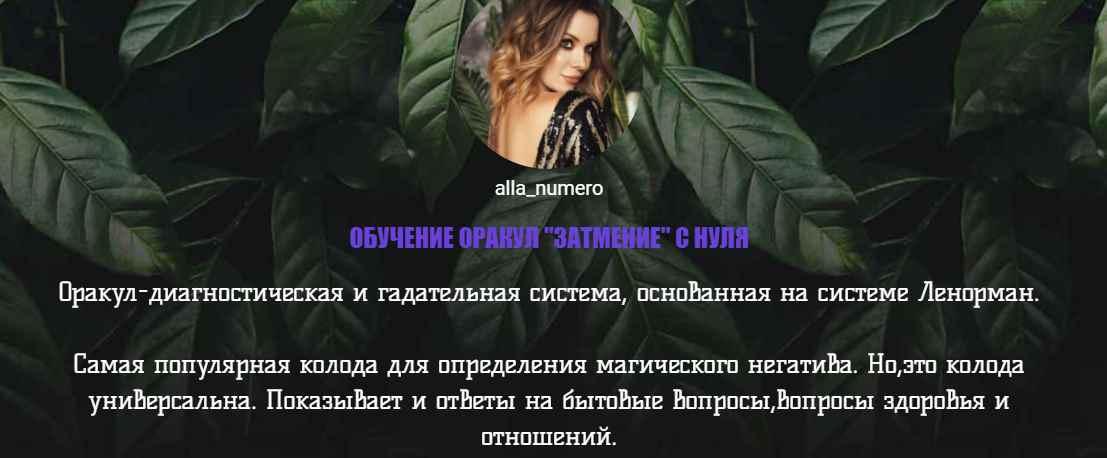 alla_nera - Обучение Оракул "Затмение" с нуля. Тариф Без обратной связи