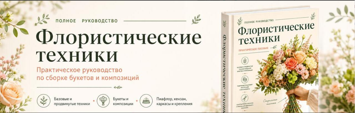 Flower School / Екатерина Андрюкова - Флористичексие техники. Практическое руководство по сборке букетов и композиций