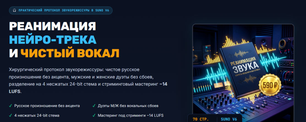 Producer.Guru / Роман Синицын - Реанимация нейро-трека и чистый вокал