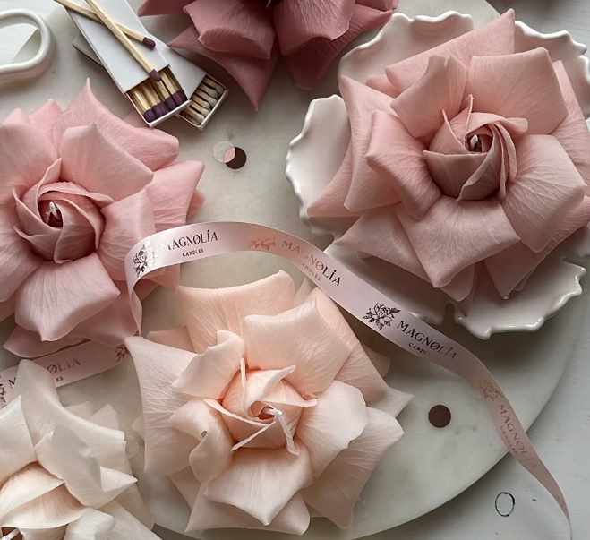 magnolia.candlesss / Ольга Жилякова - Свеча Французская роза