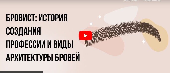 Инфоурок / Кристина Калайджан - Бровист: история создания профессии и виды архитектуры бровей