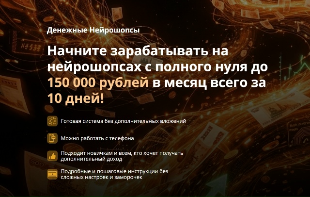 Евгений Кузнецов - Денежные Нейрошопсы Тариф Самостоятельный