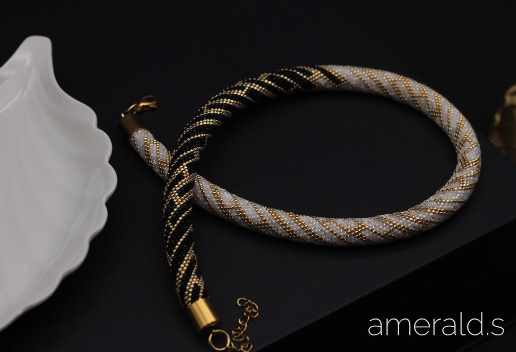 Amerald / Александра Митюкова - Схема для жгута из бисера Йенифе