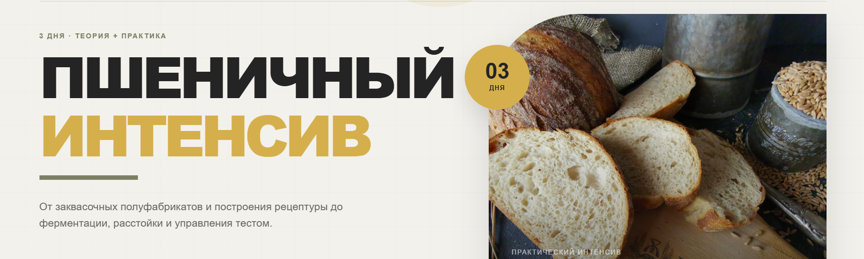 Мой хлеб / Светлана Аристова - Пшеничный интенсив. Тариф 01