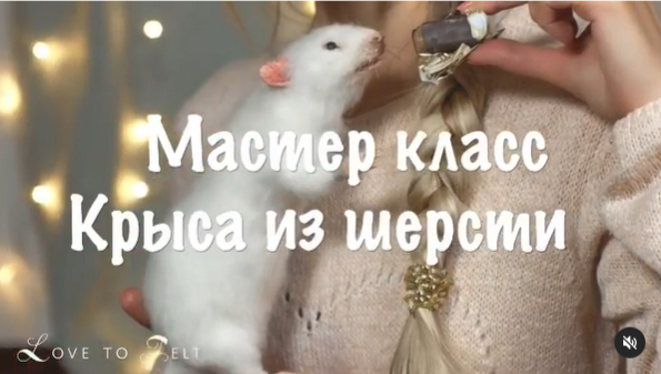 Екатерина Сосина - Созданию реалистичной крысы из шерсти