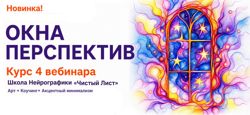 Школа нейрографики Чистый лист / Оксана Ячменева - Окна перспектив