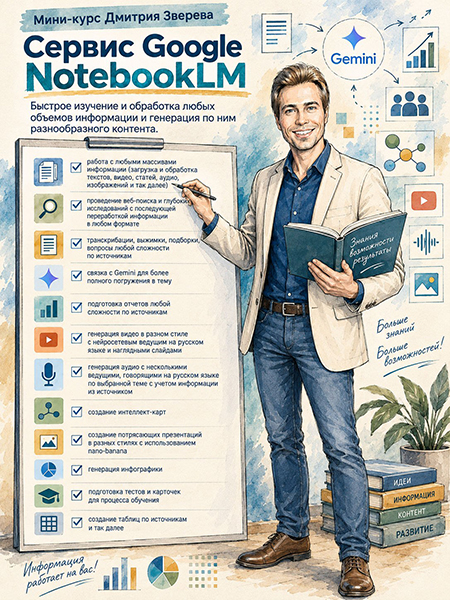 Дмитрий Зверев - Сервис Google NotebookLM 2.0