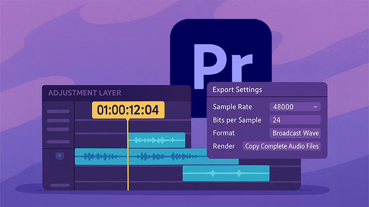 Liveclasses / Дмитрий Ларионов - Подготовка монтажа к отправке звукорежиссеру в Premiere Pro