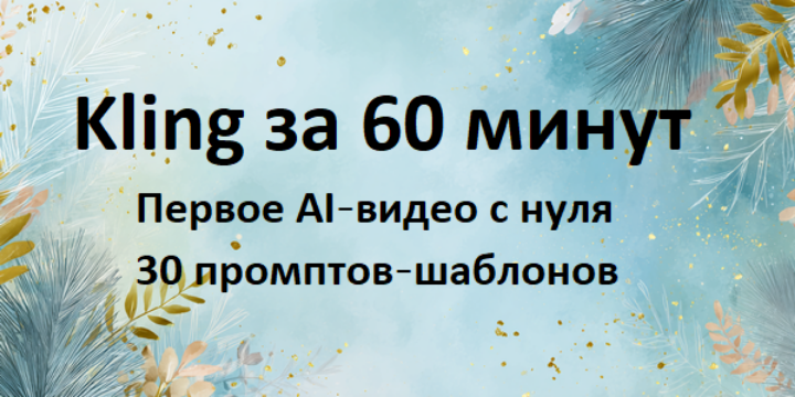 Kling за 60 минут / Первый Цифровой - быстрый старт для новичков