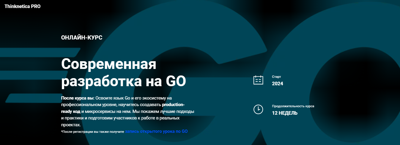 Дмитрий Титов / Thinknetica - Cовременная разработка на GO