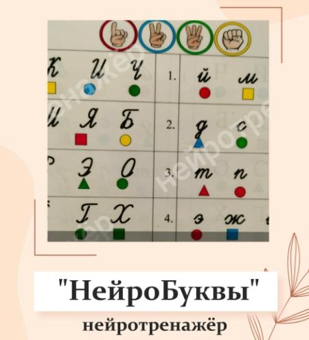 Предшкола. Нейроковрики - Нейробуквы